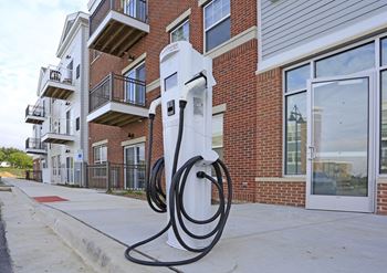 EV charging stations at Promenade at Founders Square Apartments in Indianapolis, IN
